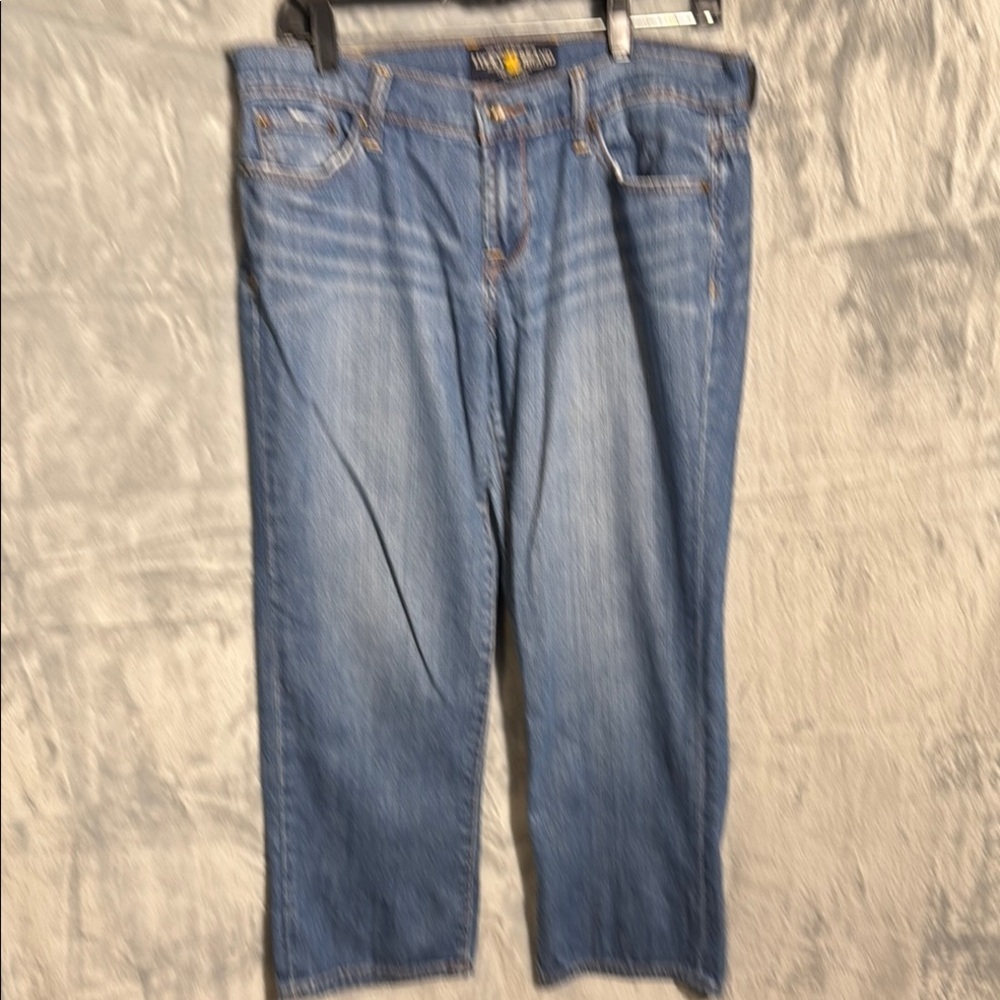 Lucky Brand jeans women cropped size 8 29 Blue Ankle Cropped Jeans medium wash